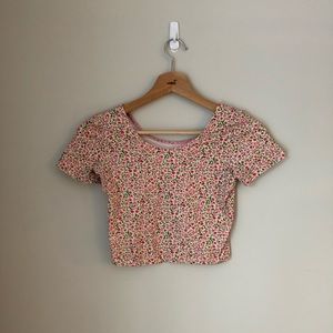 American Apparel Floral Crop Top